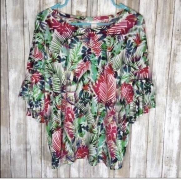 London Times Tops - London Times Ruffle Sleeve Blouse